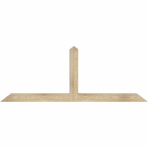 Ekena Millwork Portland Rough Sawn Timber Gable Bracket, Douglas Fir, 72"W x 27"H x 4"D x 4"F, 9/12 Pitch GBW072X27X0404POR00RDF - main